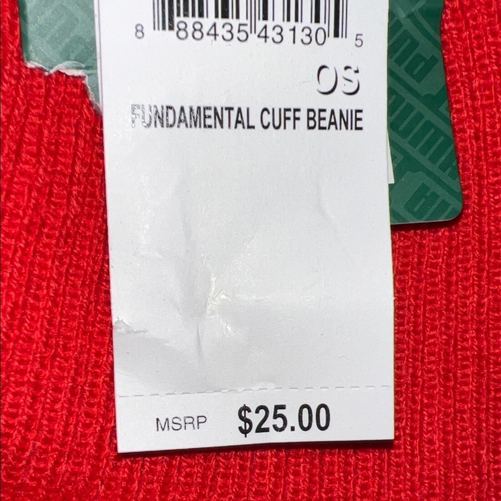 Puma Vibrant Red Knit Beanie - Picture 3 of 6